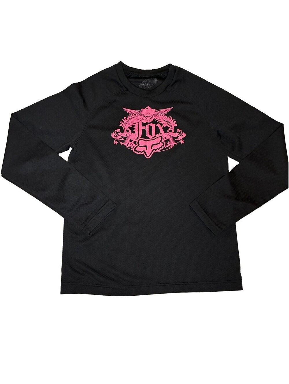 FOX pink Black Long Sleeve Jersey Size S/M